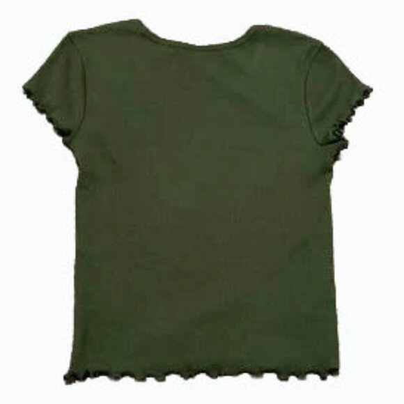 NWT NORDSTROM Flirty  Green BabyTee , Small - Picture 3 of 5